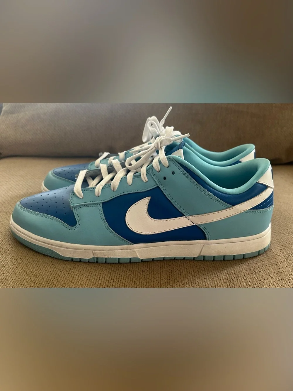 Nike Dunk Low Retro QS ‘Argon’ 2022 DM0121-400 Men’s Size 15 Gently Used